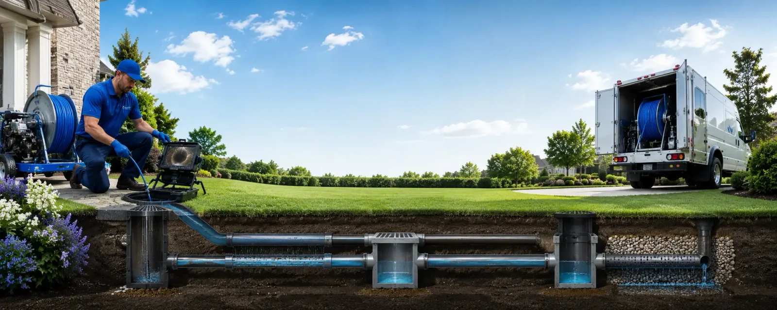 Outdoor drain cleaning information for Woodville, MS